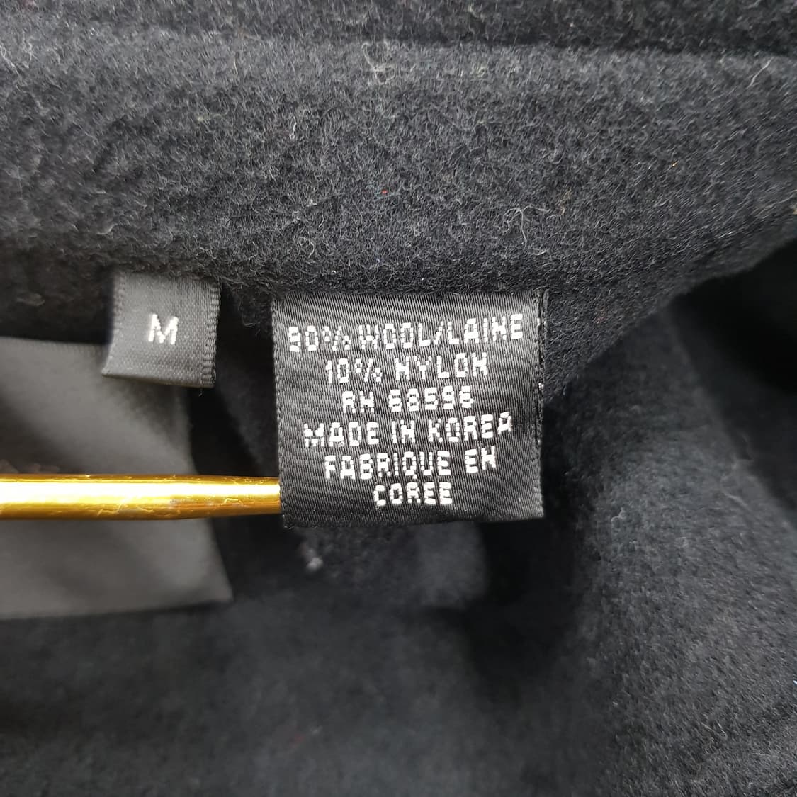 DKNY 울 블렌드 블랙 셔츠 자켓 M사이즈 상품이미지8