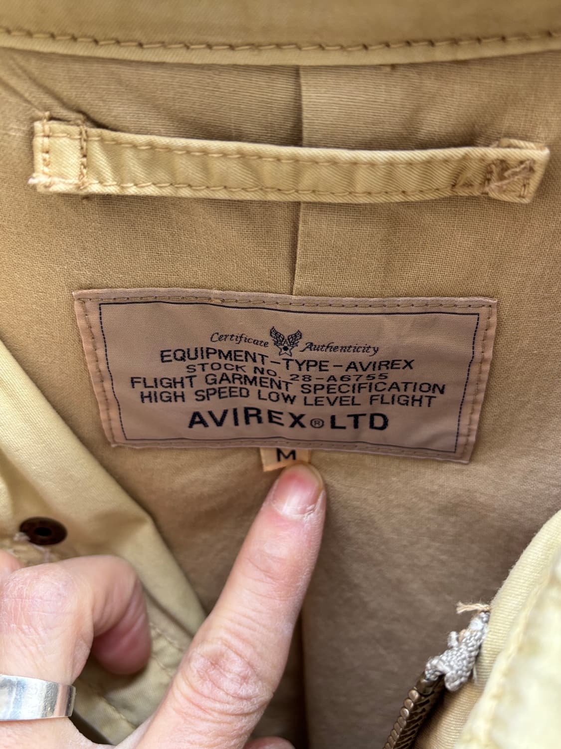 아비렉스 m65 필드자켓 타이거 상품이미지6