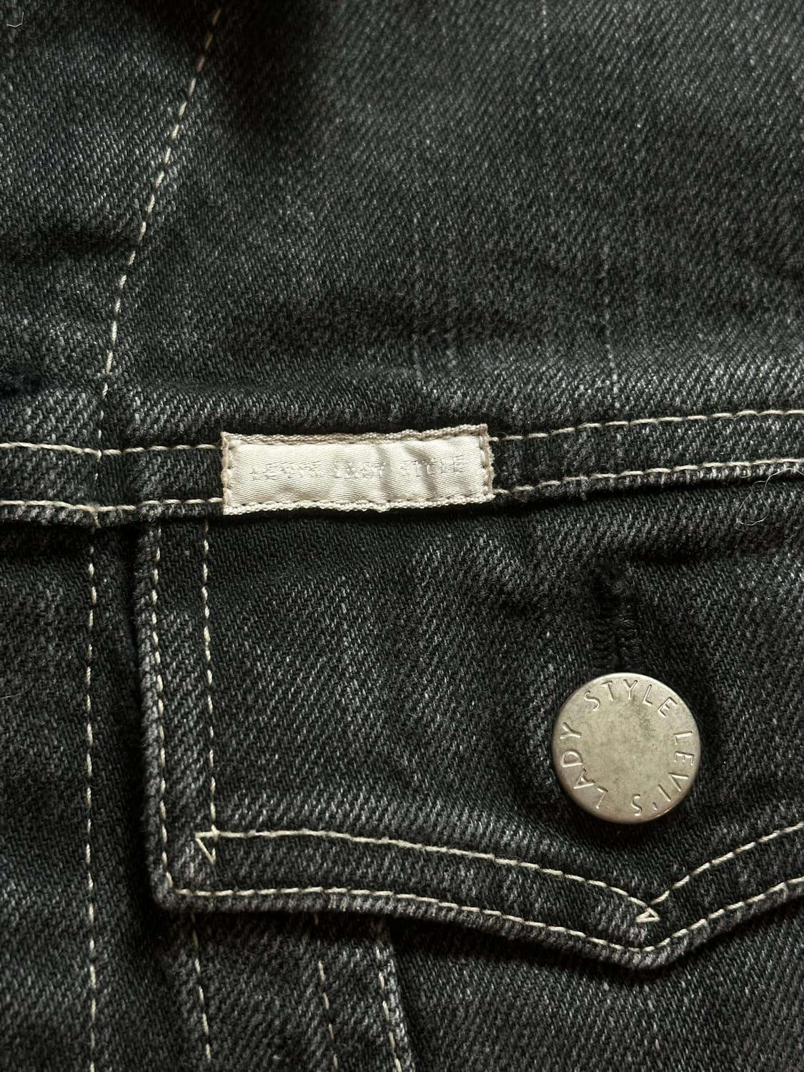 Levis lady style jacket 흑청 자켓 상품이미지3