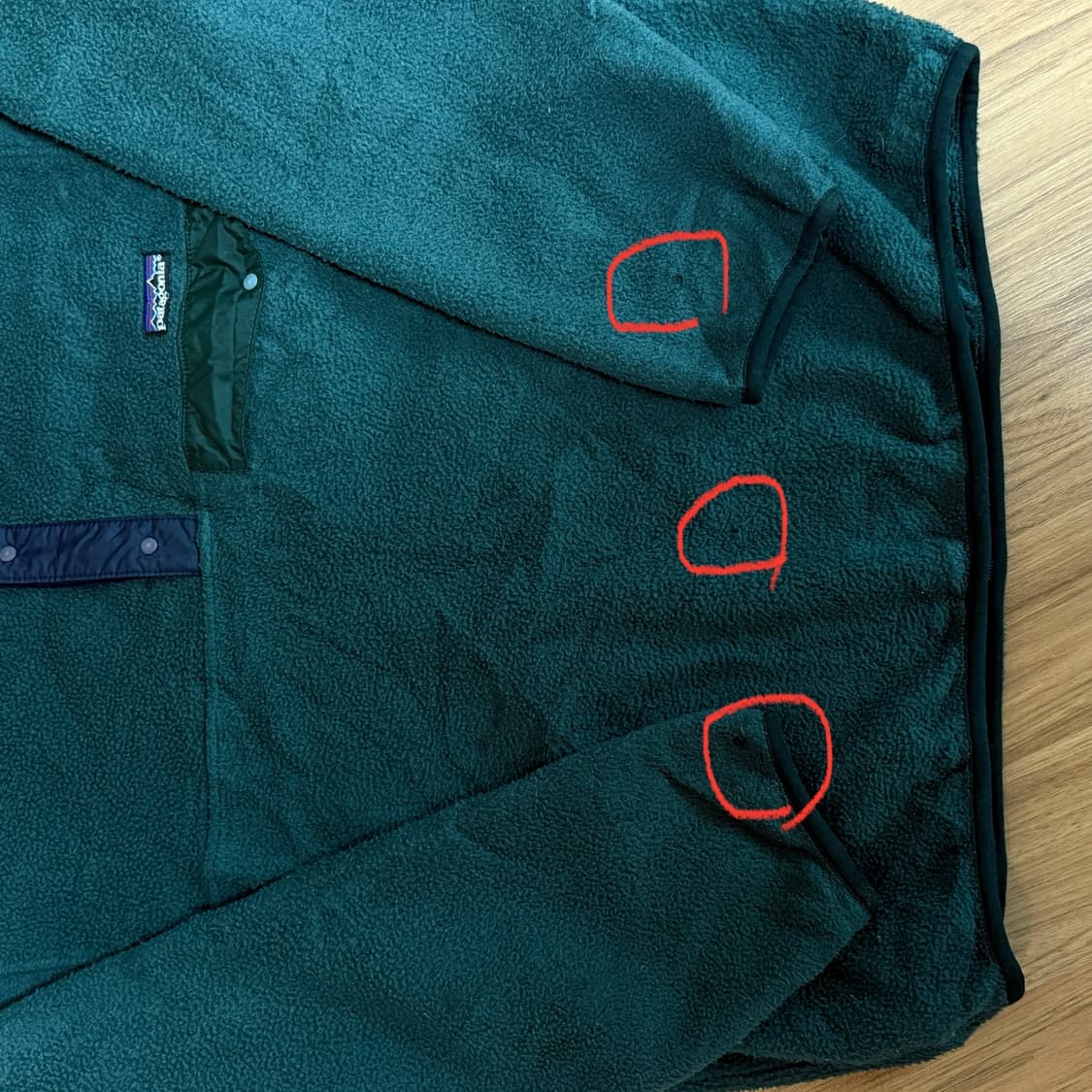 파타고니아 Usa 90s 신칠라 그린 풀오버L 상품이미지3