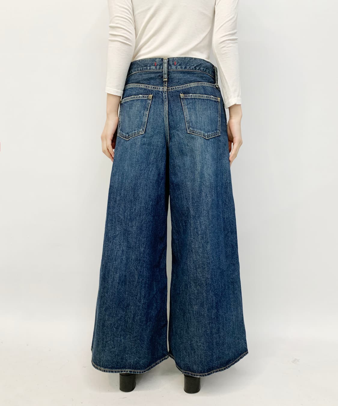 레드 카드 와이드 데님 팬츠 상품이미지4