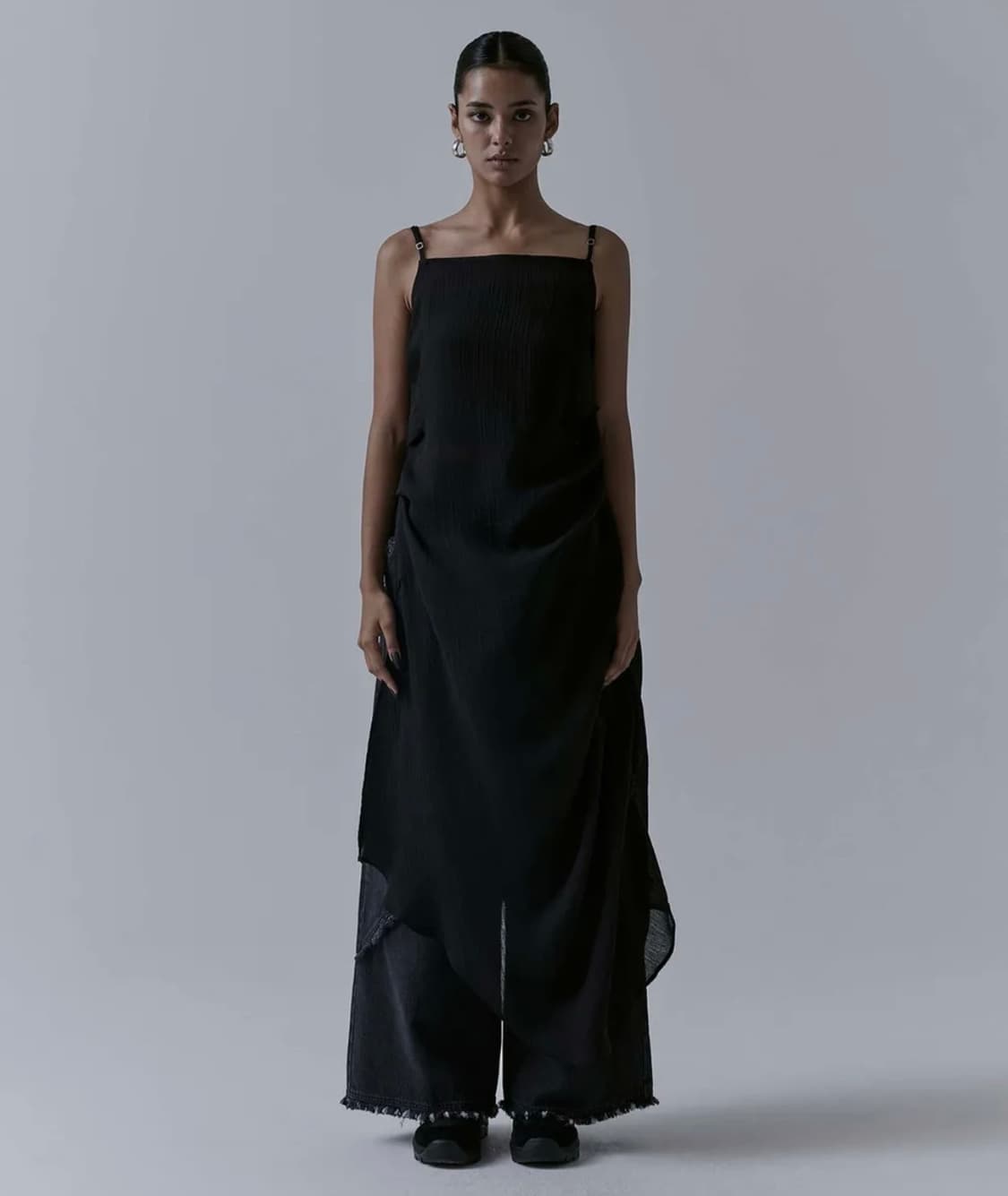 트리밍버드 Drape See-through Long One-piece 상품이미지1