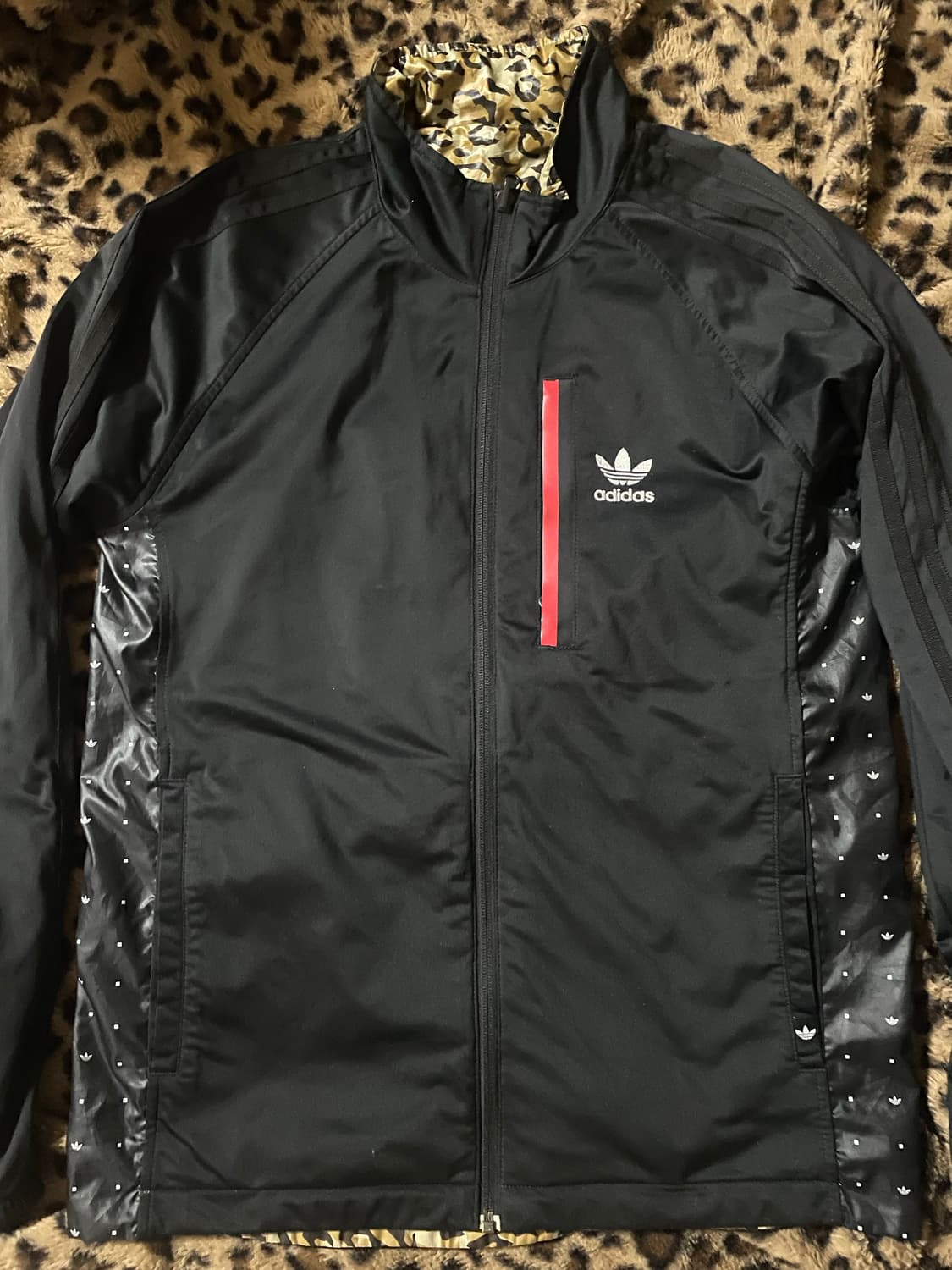 아디다스 리버시블 레오파드 호피 바람막이 상품이미지2