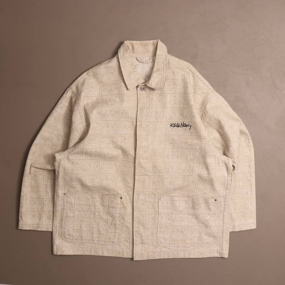 빈티지 h&m 키스해링 그래픽 프린팅 데님자켓 A1682 상품이미지1