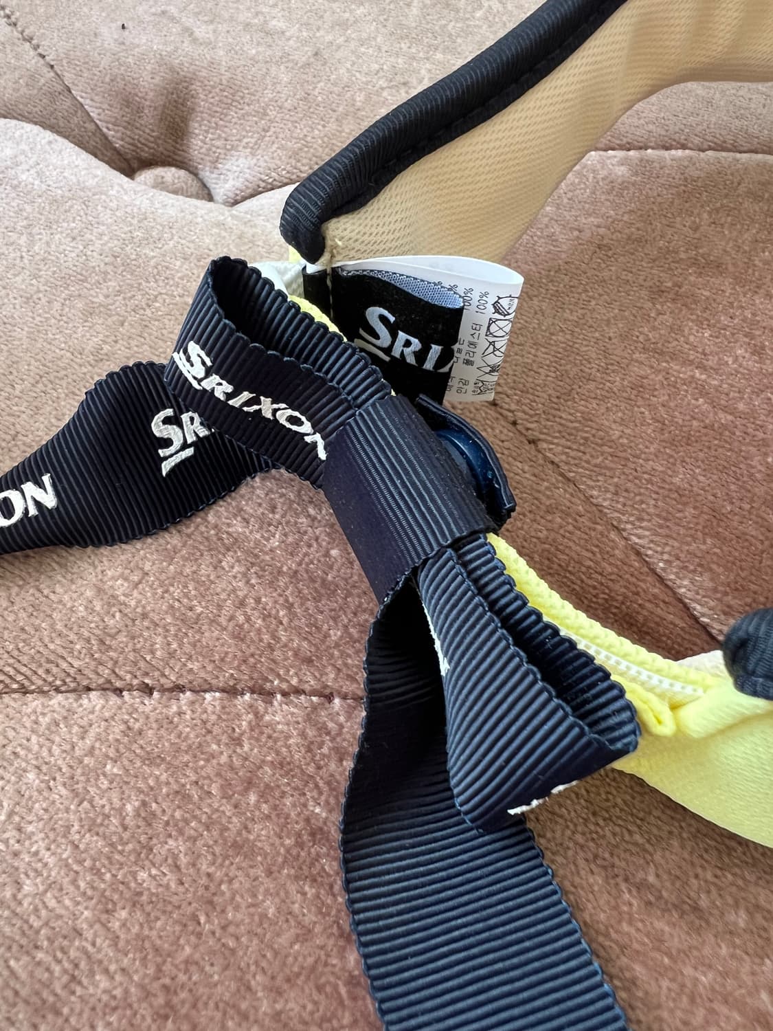 스릭슨 SRIXON 레몬옐로우 리본 로고 선바이져 선캡 골프모자 상품이미지6