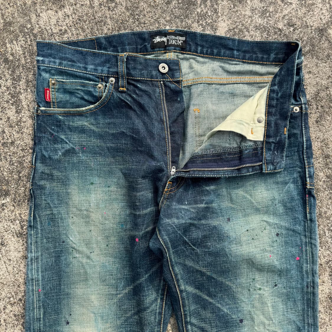 [34] Stussy 삿포로 5주년 셀비지 데님 팬츠 상품이미지3