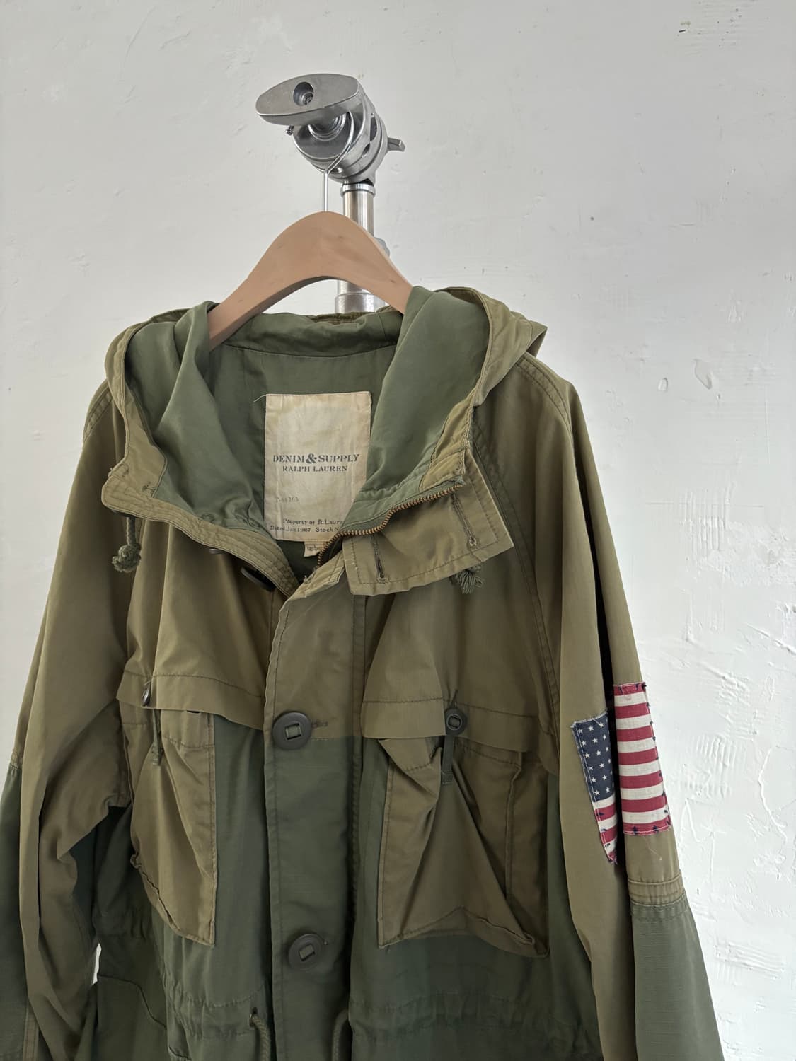 Denim&supply 데님 앤 서플라이 랄프로렌 밀리터리 야상 후드 자 상품이미지2