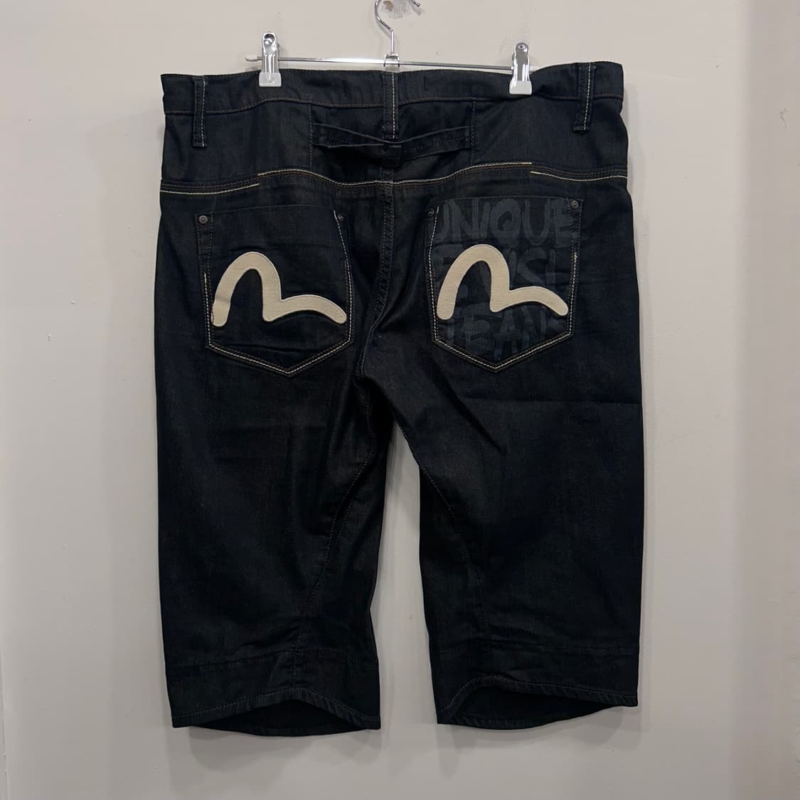 에비수 진스 재팬 배기 7부 데님 숏츠 팬츠 상품이미지5