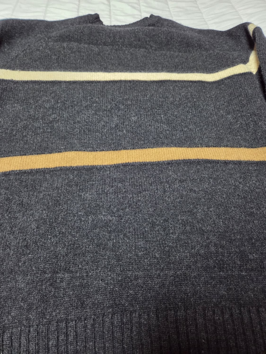 [95]90s 라코스테 울니트 퓨어뉴울100 차콜스트라이프 상품이미지8