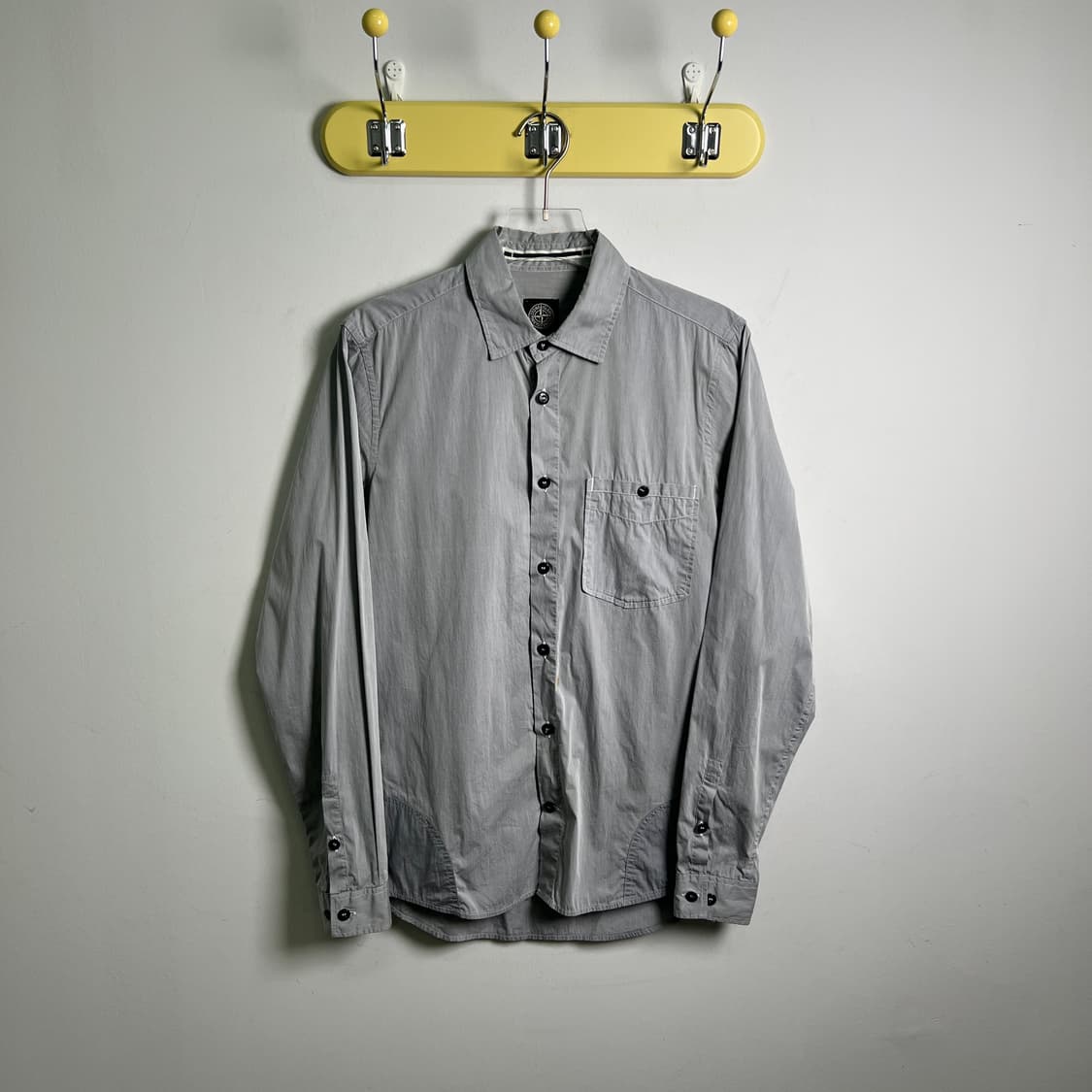 스톤아일랜드 그레이 코튼 나일론 오버 셔츠 S 상품이미지1