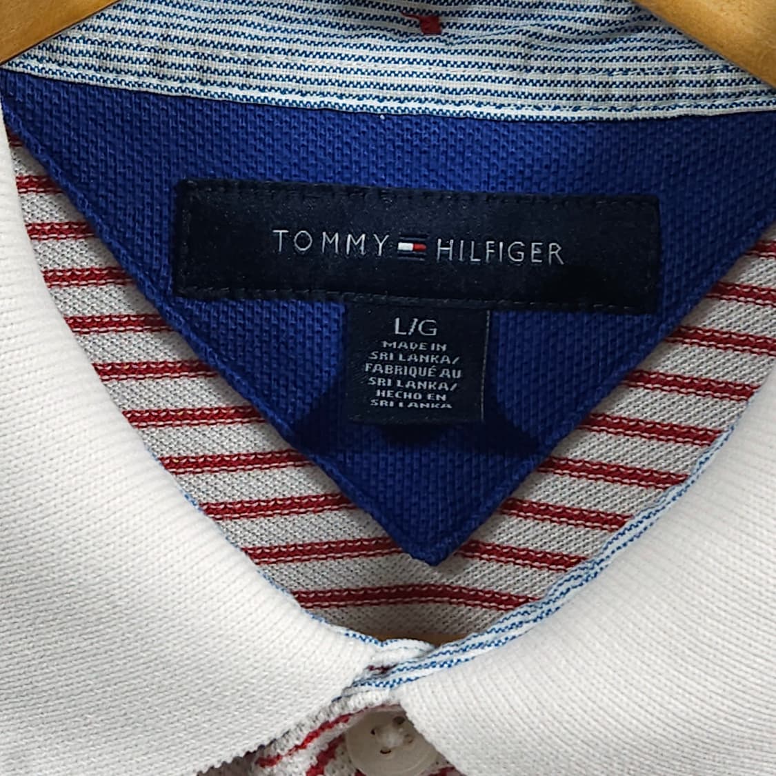 105)TOMMY 타미힐피거 스트라이프 카라티 상품이미지3