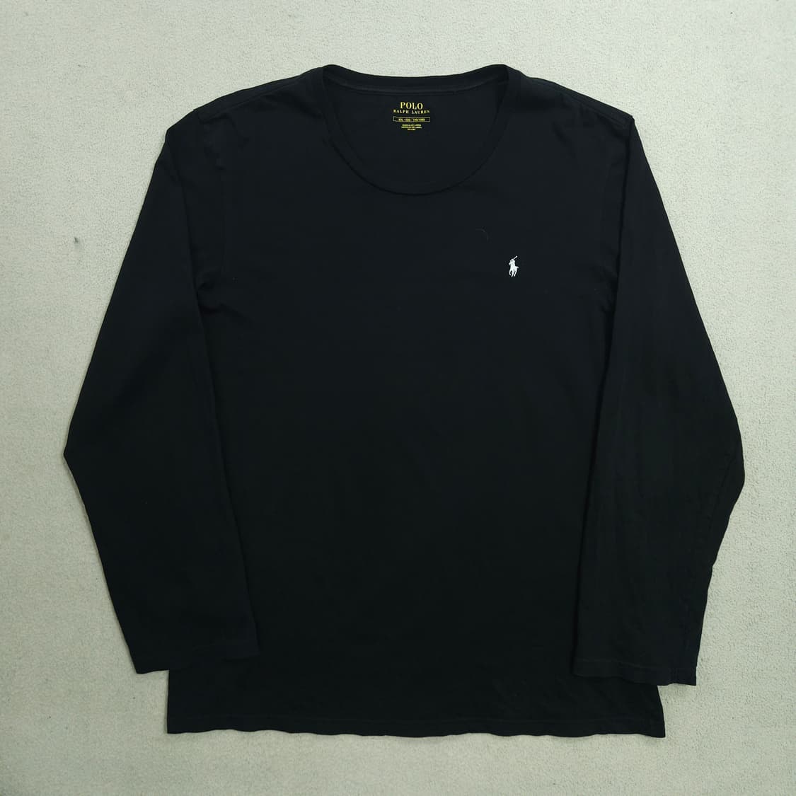 폴로 랄프 로렌 긴팔티 XXL 블랙 상품이미지1