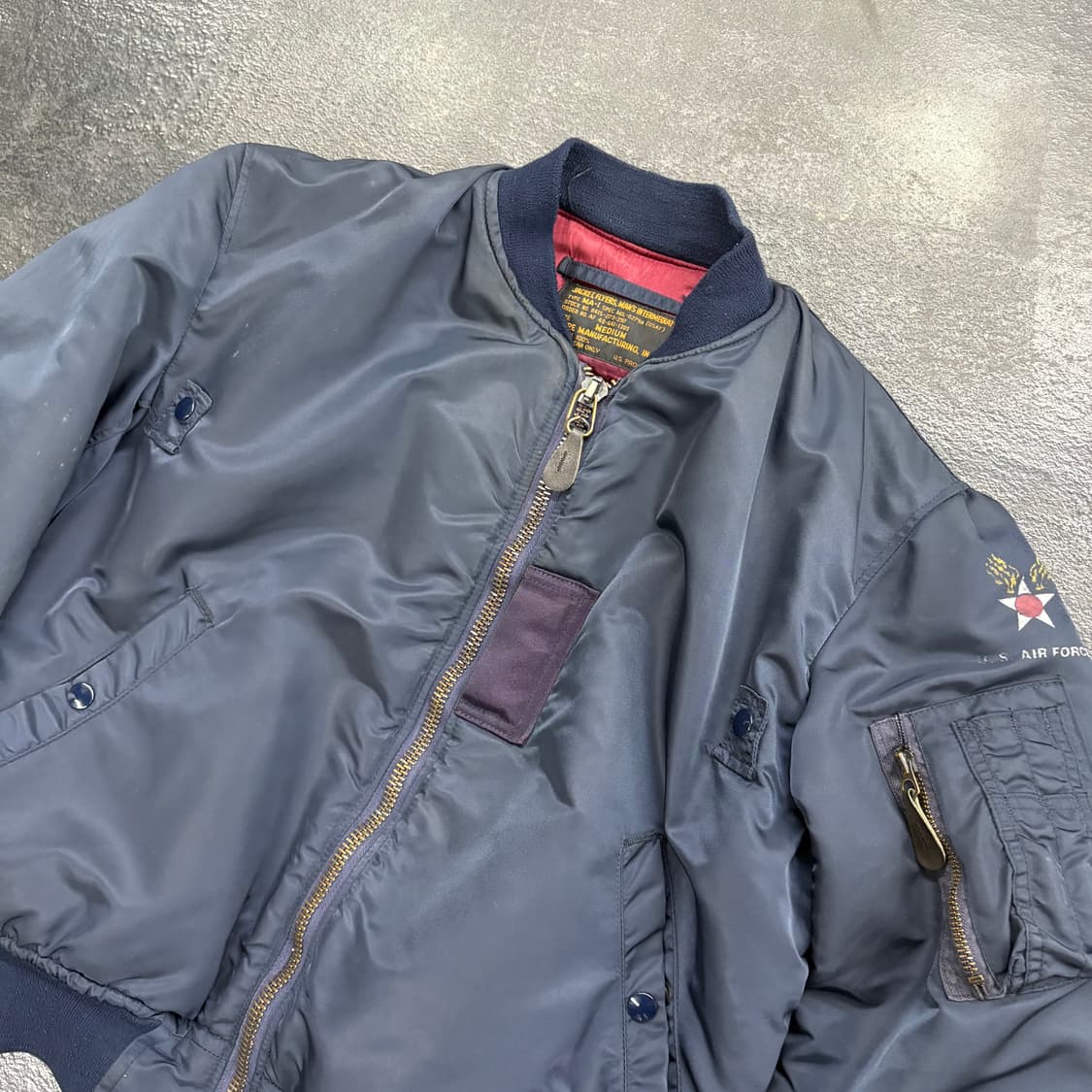 (95)Usa made Hope mfg ma-1 상품이미지3