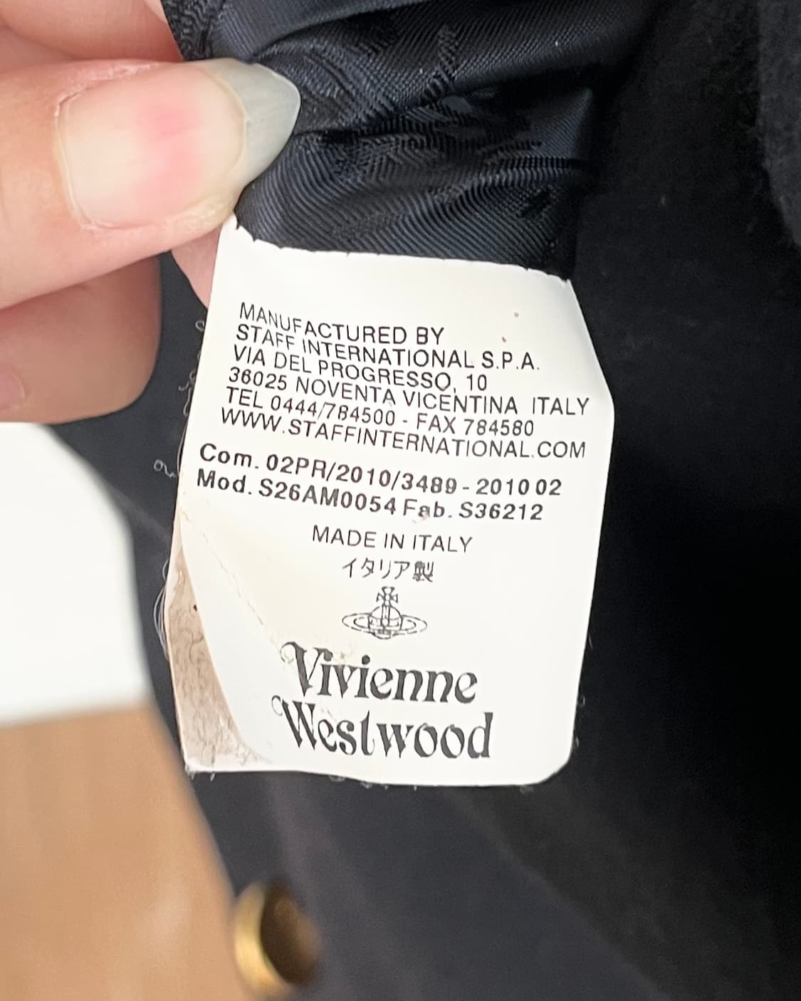 비비안 웨스트우드 레드라벨 블랙 골드버튼 하프 코트 상품이미지8