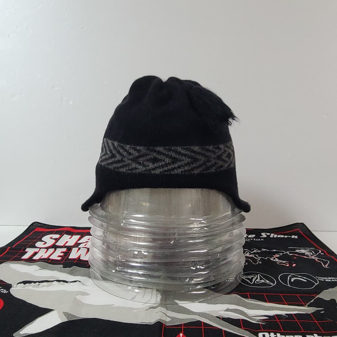 2002년 00s 나이키 ACG 올드 빈티지 이어플립 블랙 비니 모자 상품이미지5