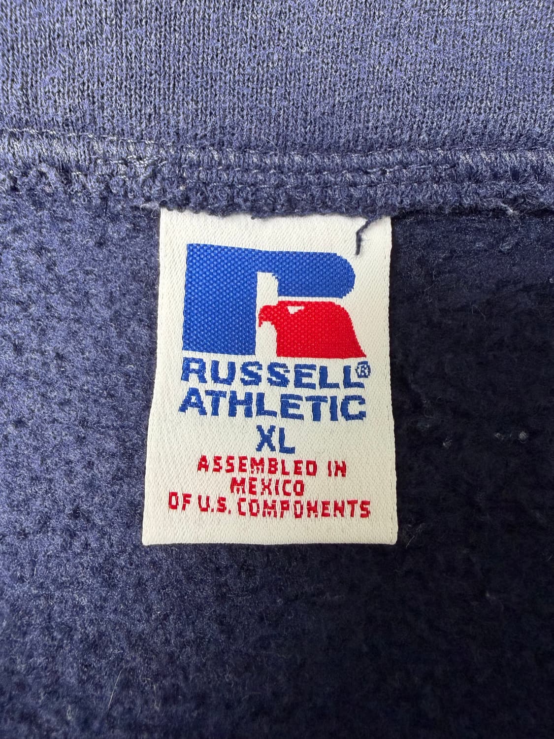 90s Russell Quarter Zip Sweatshirt (navy 상품이미지3