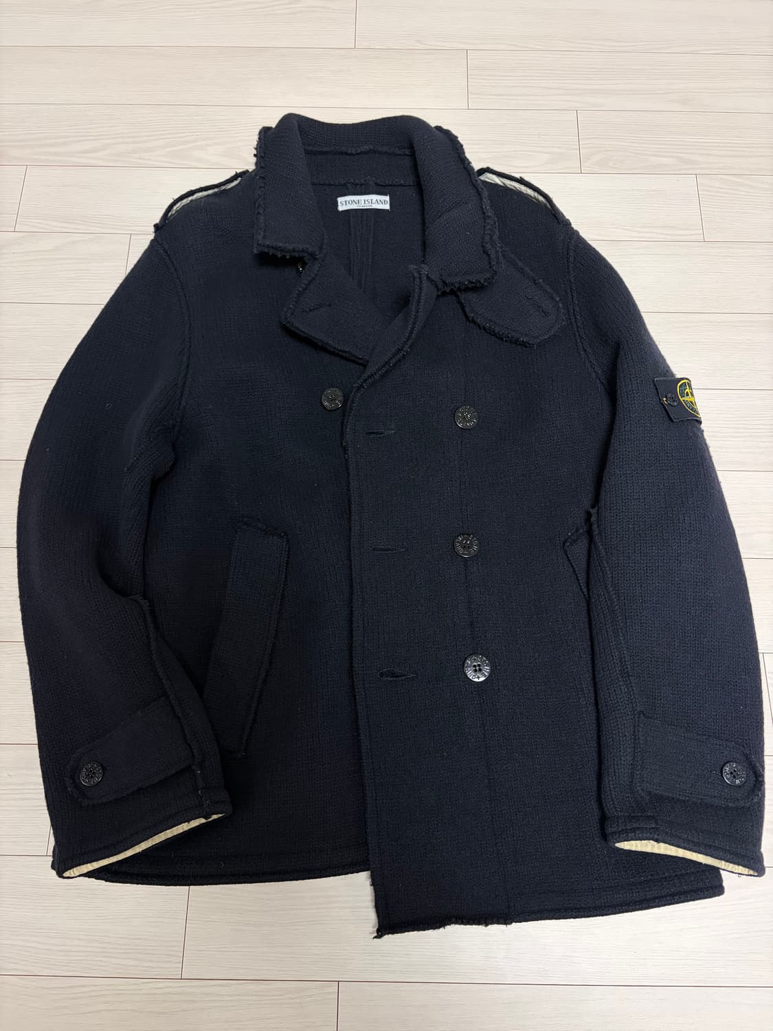 스톤아일랜드 aw08 더블 브레스트 wool pea coat 상품이미지1