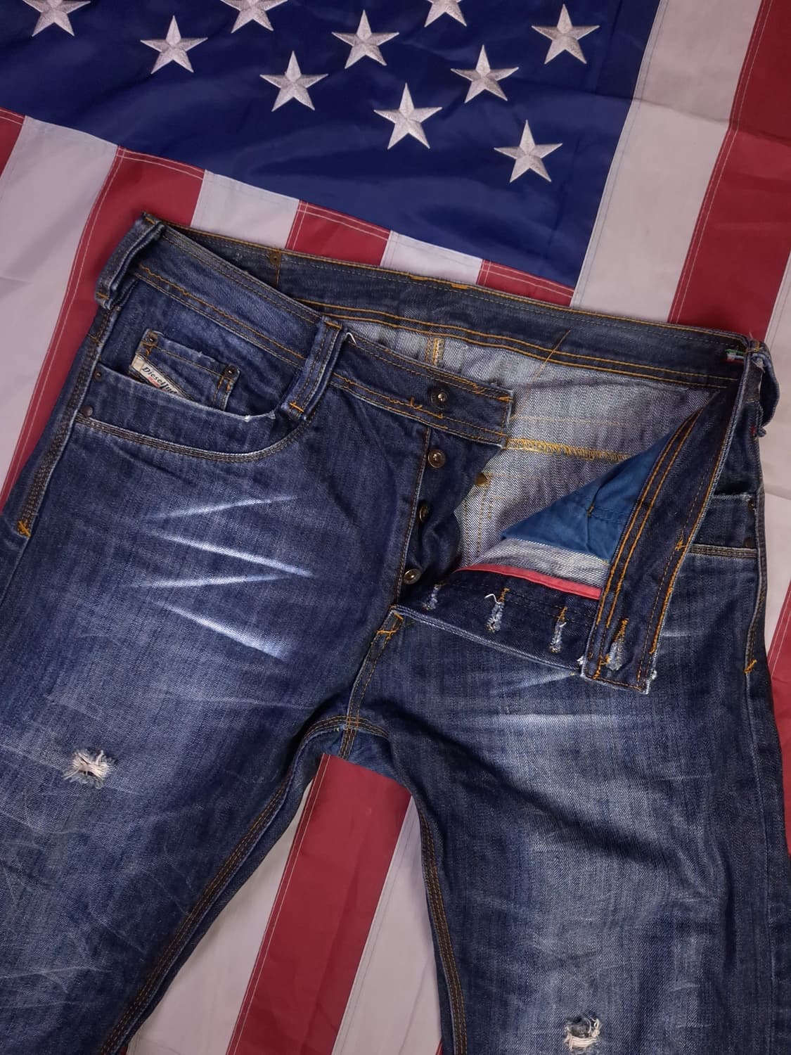 오리지날 디젤 Diesel 빈티지 워싱 데님진 상품이미지7