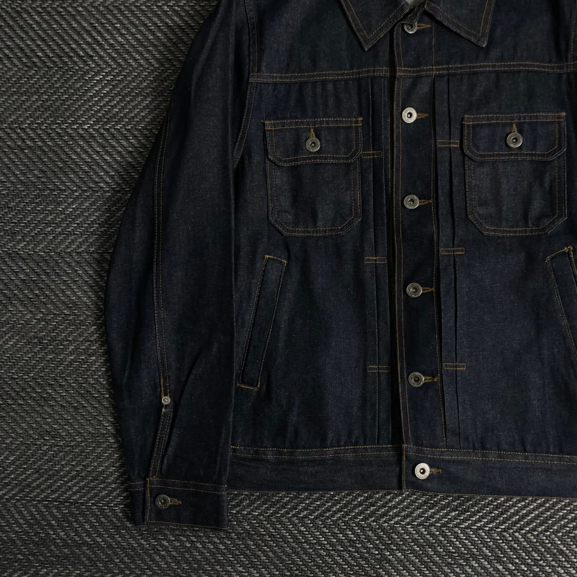 프리즘웍스 아메카지 생지 데님 트러커 자켓y 3040 상품이미지2