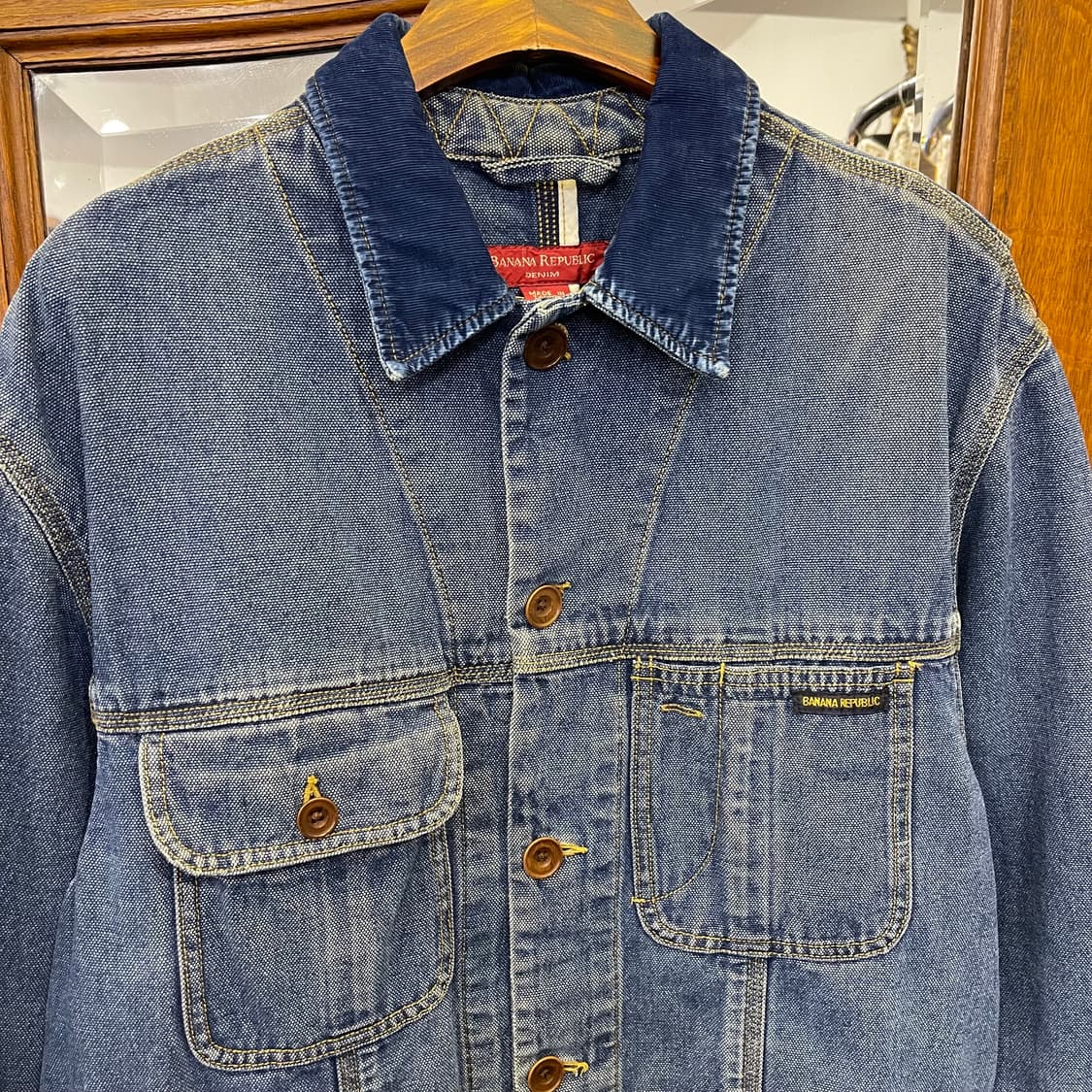 90's 바나나 리퍼블릭 데님워크자켓 상품이미지2