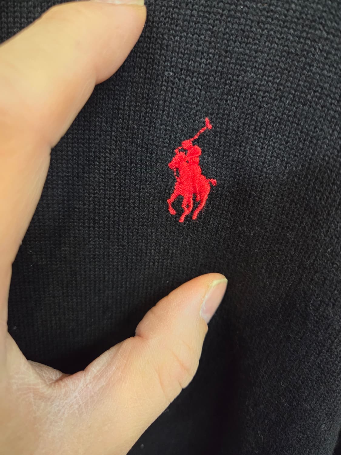 폴로랄프로렌 목폴라 니트 블랙 xl 상품이미지5