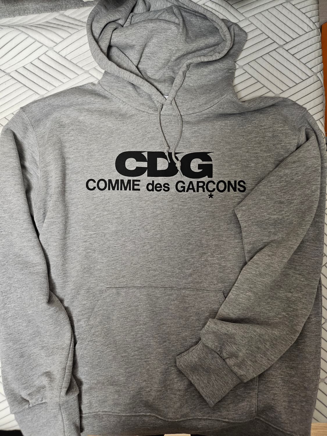 CDG 후드 스웨트셔츠 그레이 상품이미지1