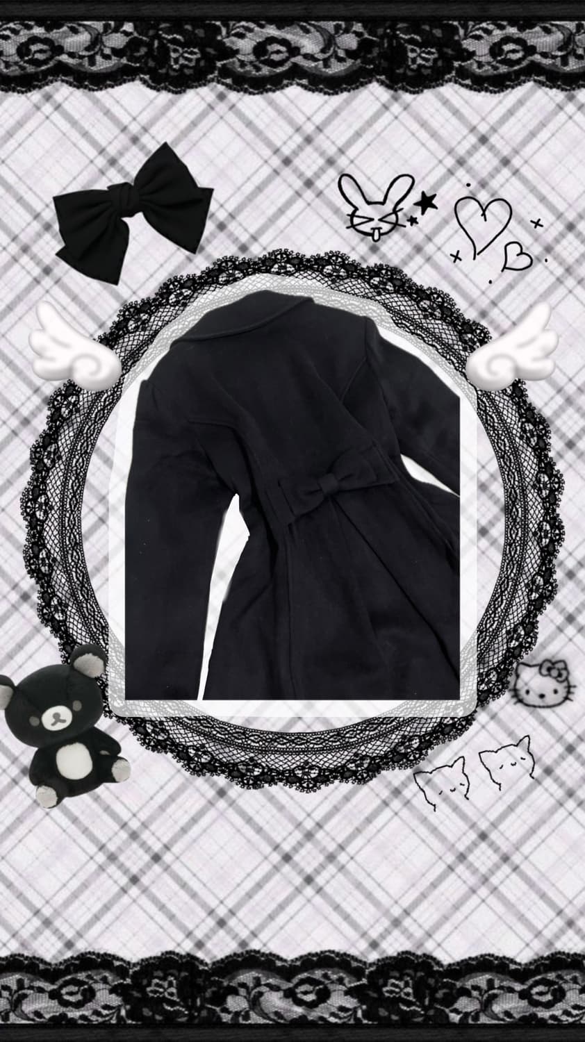 LODISPOTTO 리본 플레어 코트 히메갸루 리즈리사 상품이미지4