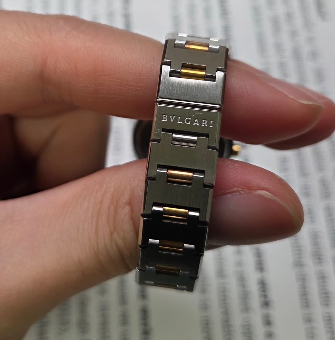 불가리 BB26 18K콤비 블랙다이얼 쿼츠 여성용 브레이슬릿 ver. 상품이미지5