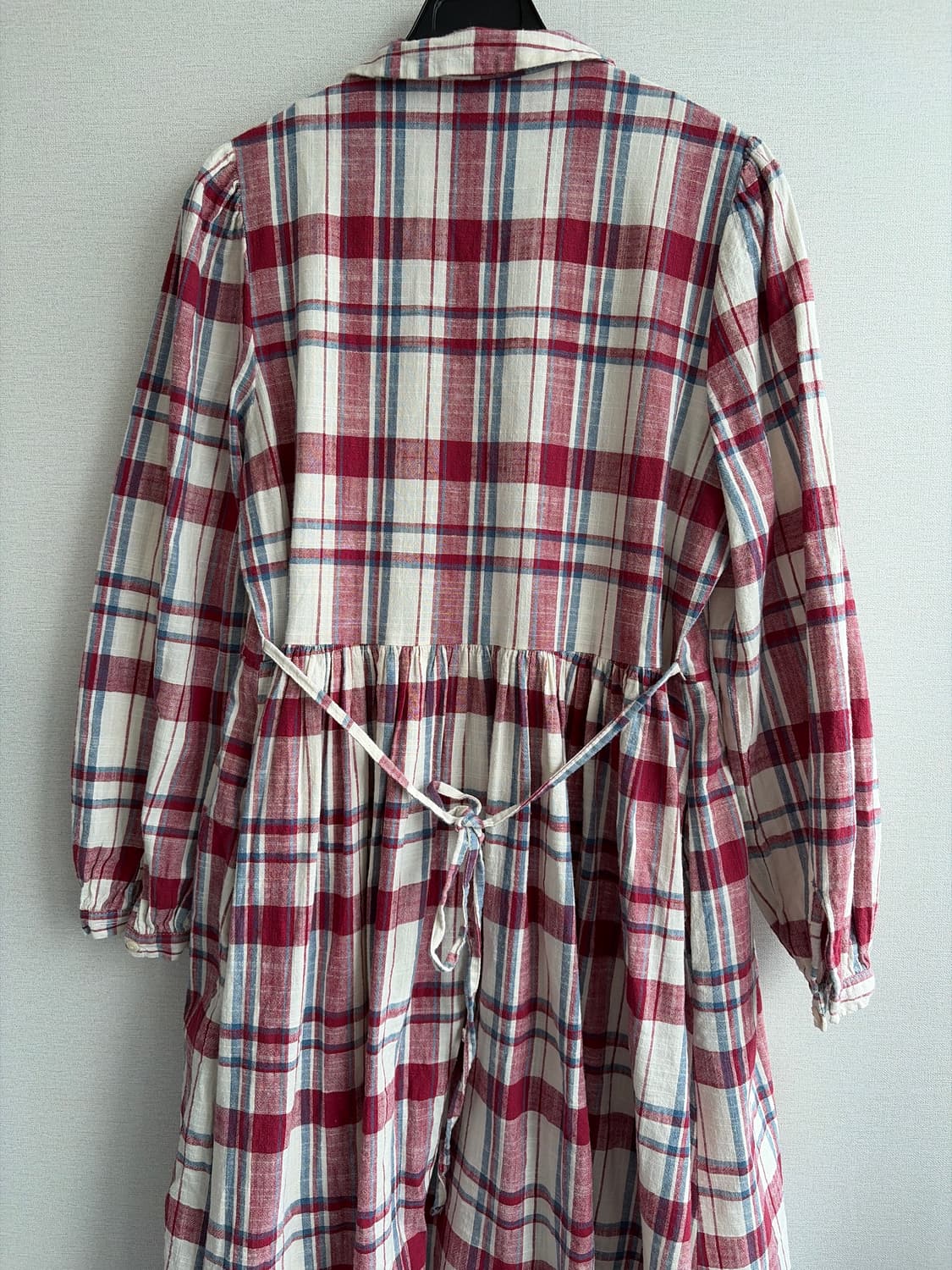 Rosebay 린넨 체크 롱 원피스 상품이미지6