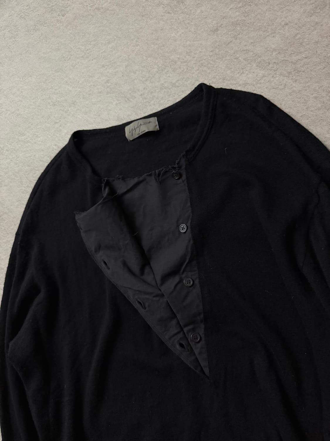 요지야마모토 뿌르옴므 비대칭 헨리넥 상품이미지5