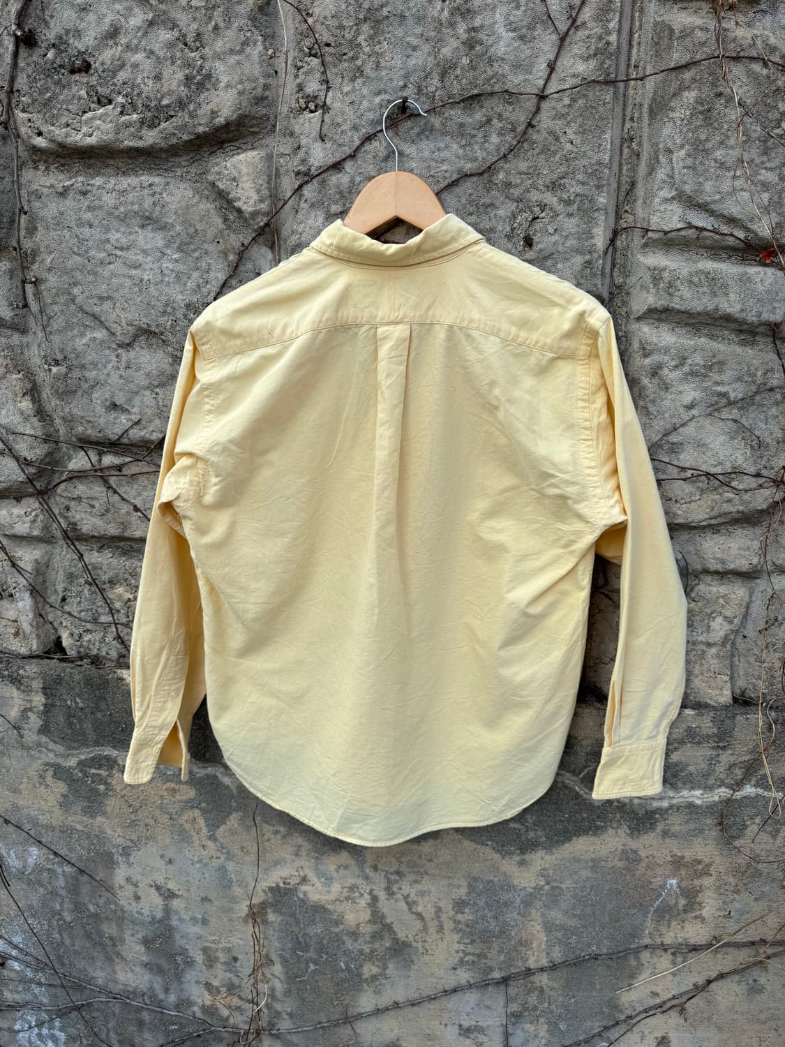 90s 폴로 랄프로렌 스포츠 코튼 셔츠 옐로우 우먼 상품이미지2