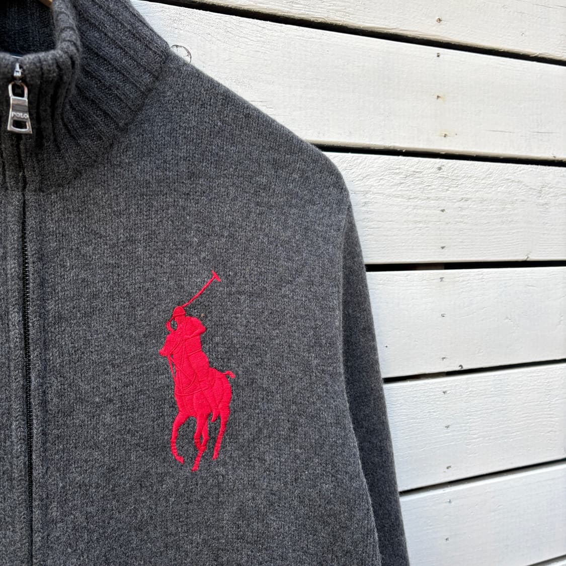 Polo 폴로 빅포니 울 니트 집업 상품이미지5