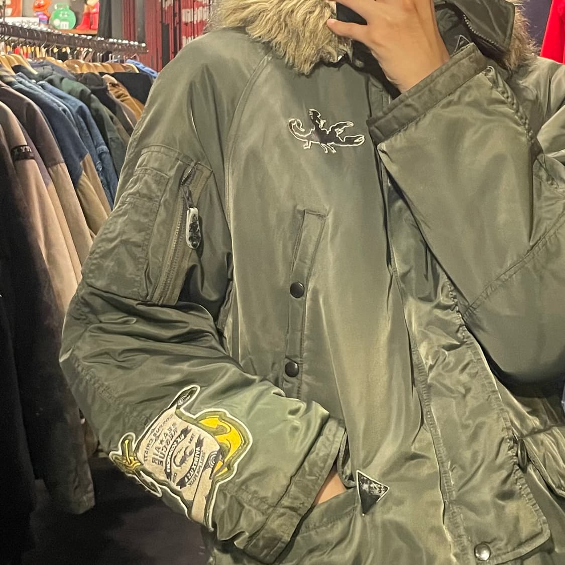 [IM] Avires 아비렉스 카키 패딩  상품이미지7