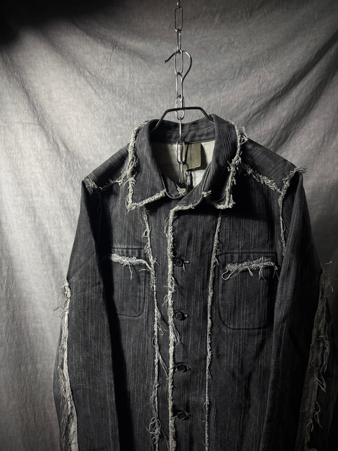 Rip Van Winkle Frayed Denim Shirt Jacket 상품이미지4