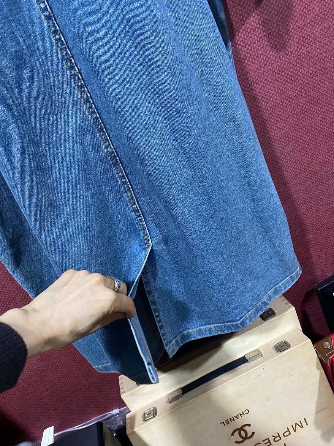 데님 롱 원피스 M 상품이미지8