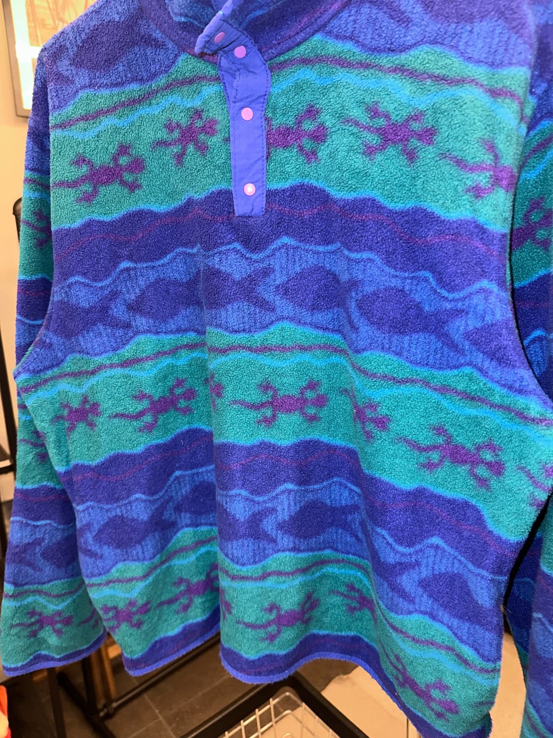 90’s LL Bean ethnic 4-button fleecewear 상품이미지7