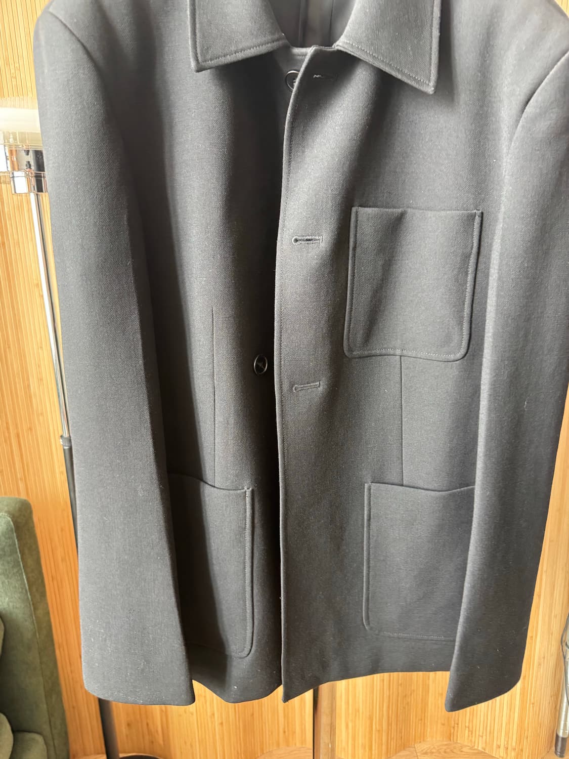 렉토(RECTO) 남성 시그니처 싱글 자켓 블랙 상품이미지4