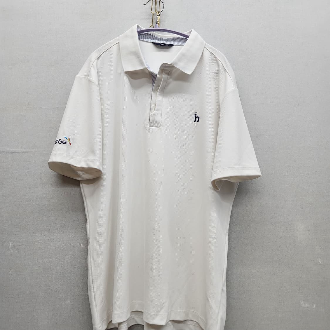 헤지스 골프 로고자수 반팔카라 105(XL) 상품이미지1