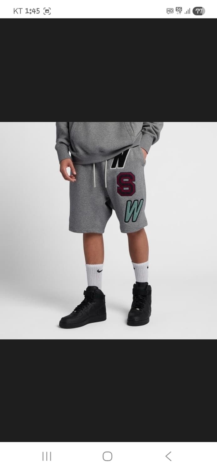 나이키 스포츠웨어 nsw 부클와펜 플리스 기모 반바지 L 상품이미지6