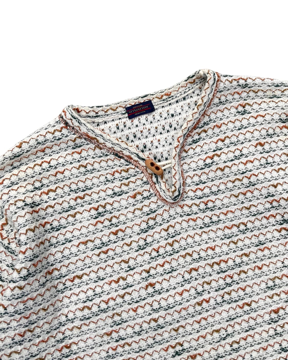 vintage toggle ethnic knit 상품이미지2