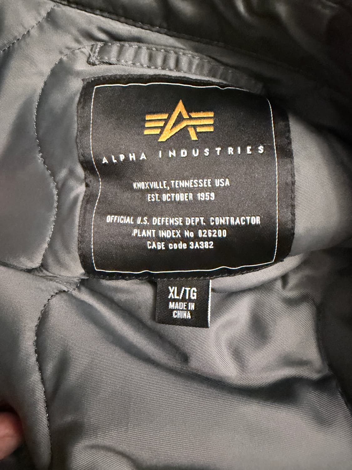 알파인더스트리 CWU 45 P 건메탈 XL 상품이미지3