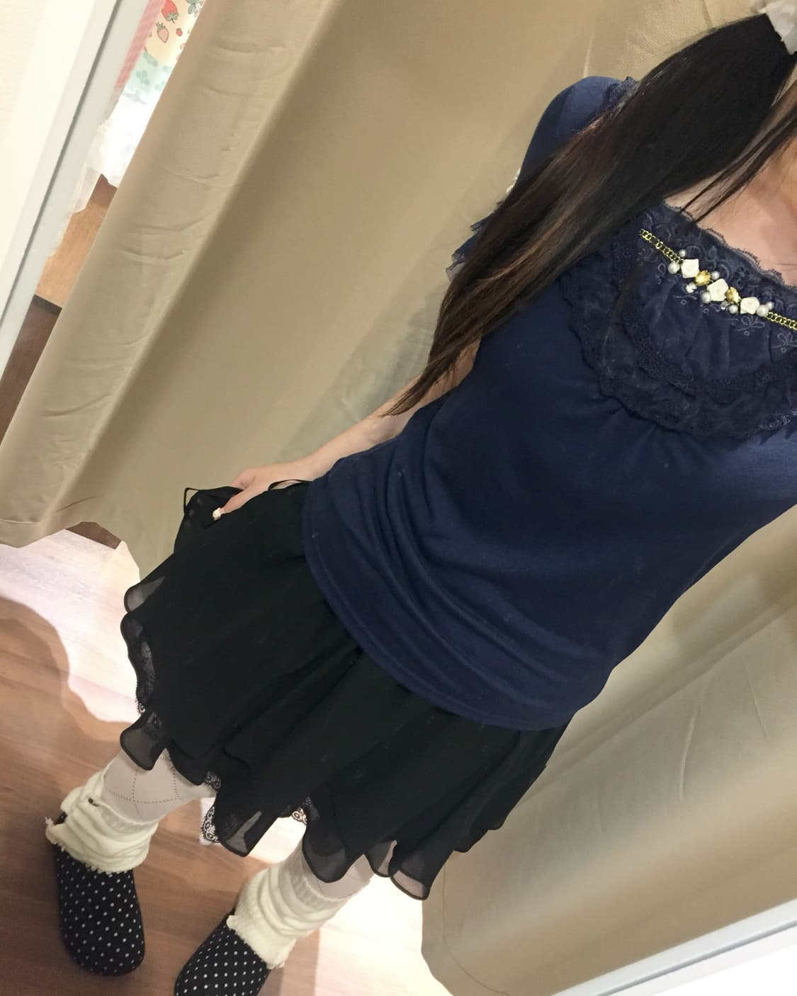 엑시즈팜 네이비 로걀 탑 🫐🐳 상품이미지2