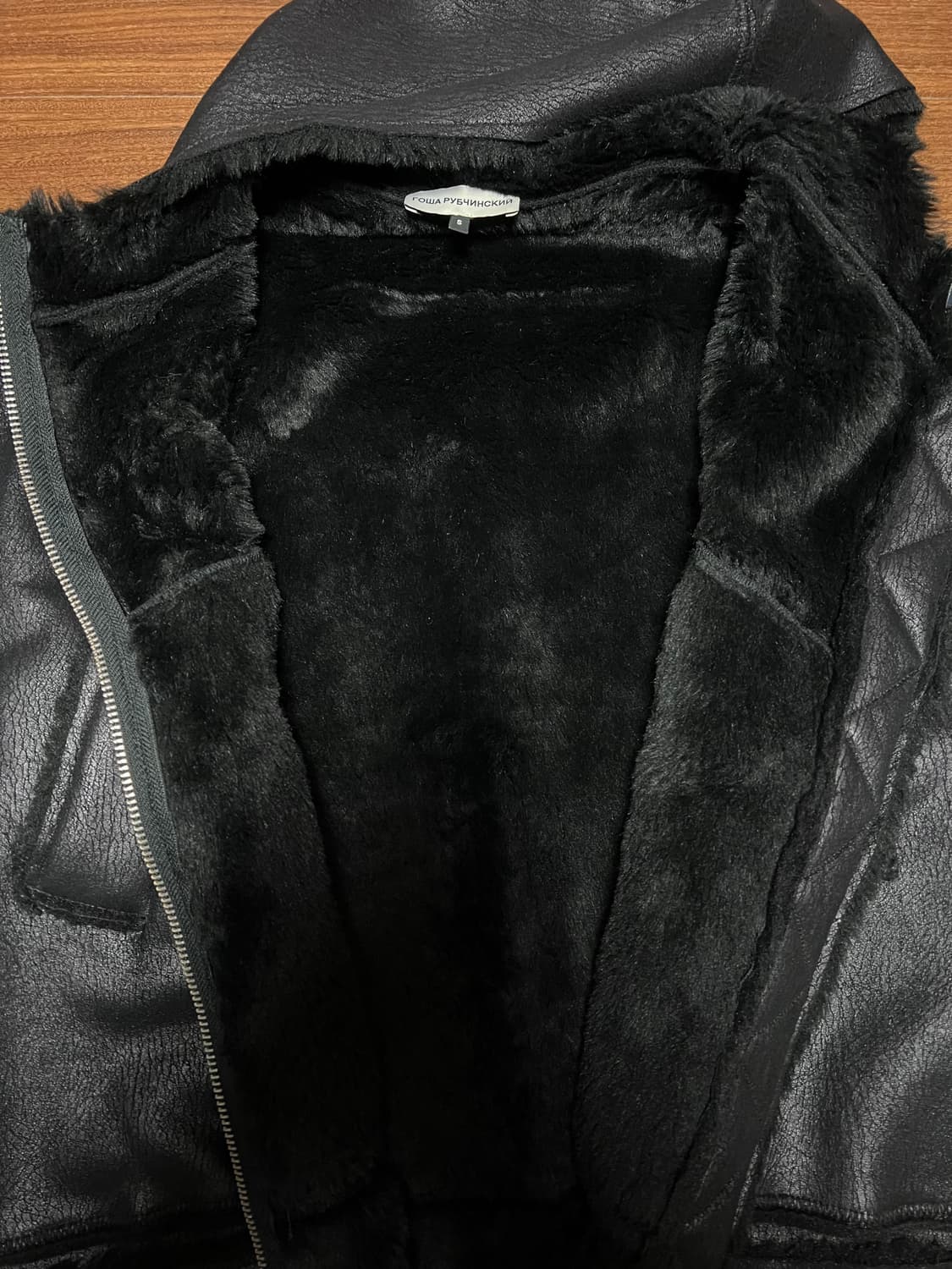 고샤 루브친스키 인조 레더 퍼 후드 자켓 상품이미지7