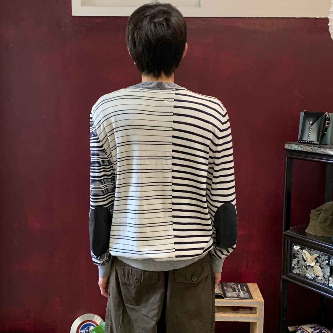 메종 마르지엘라 스티치 엘보 패치 가디건 상품이미지3