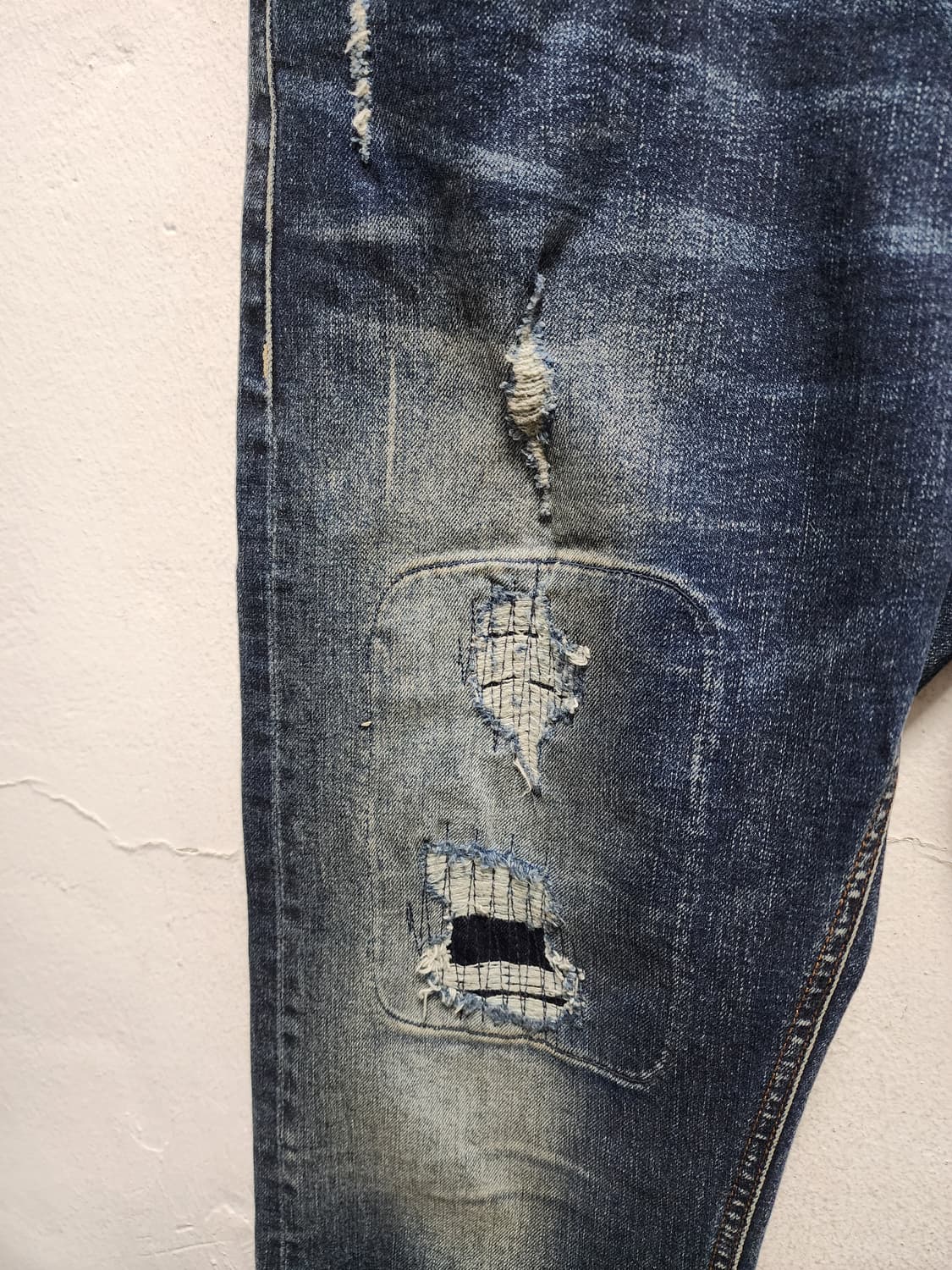 EVISU 에비수 크러쉬 NO.5 패치워크 청바지 상품이미지6
