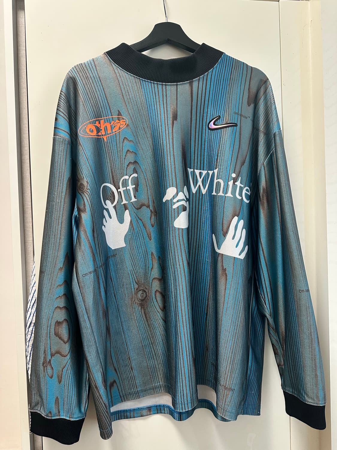 오프화이트 x 나이키 NRG 저지 임페리얼 블루 아시아 XL 사이즈 상품이미지1