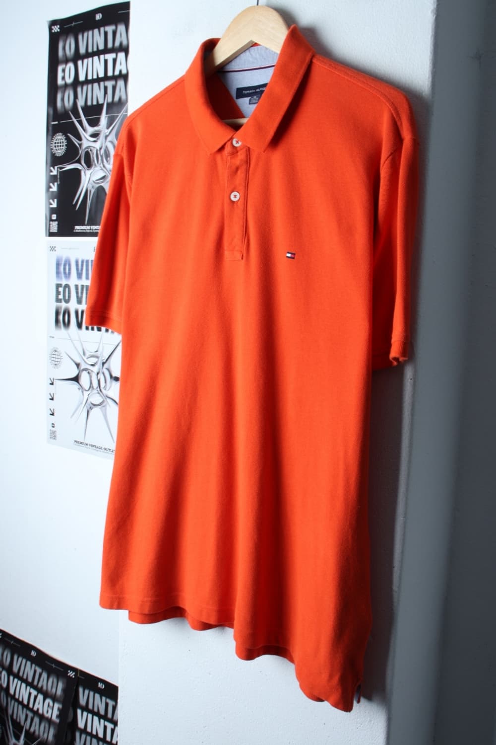 (XL-2XL) 타미힐피거 반팔 카라 티셔츠 빅사이즈 오렌지-H31676 상품이미지1