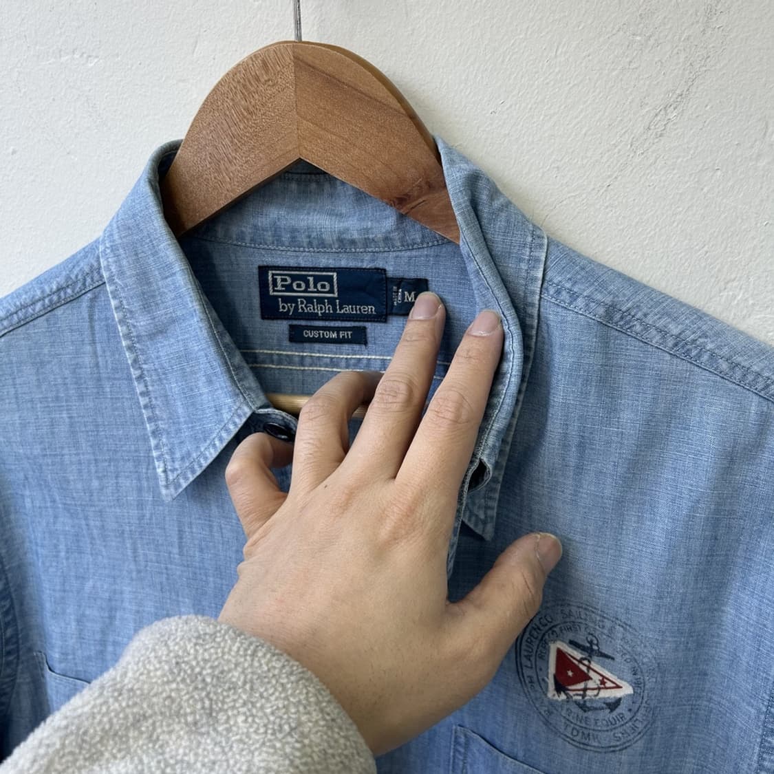 15879 - 폴로 랄프로렌 RLYC 요트클럽 샴브레이 셔츠 상품이미지3