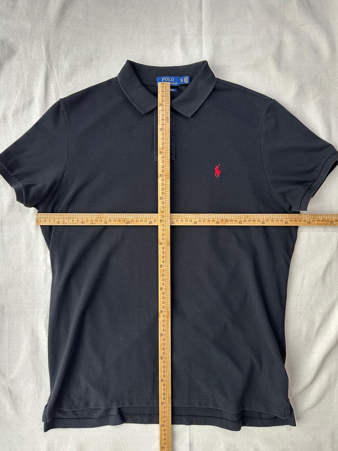 폴로 랄프로렌 반팔 피케 카라티 블랙 커스텀슬림핏 XL 상품이미지8