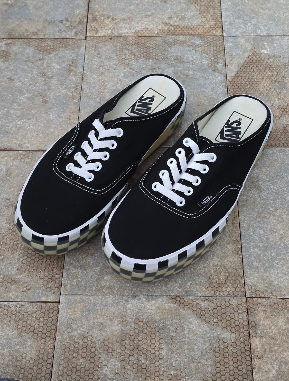 (260)반스 어센틱 뮬 스택드 체커  상품이미지1